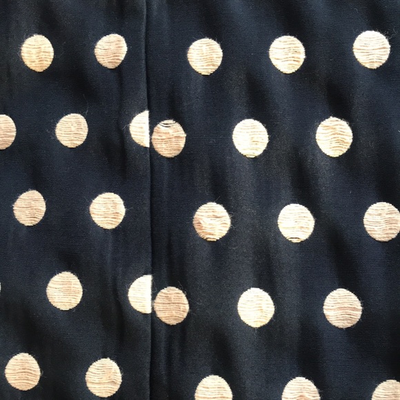 Ann Taylor petite 8P Black sheath dress with polka dots - Picture 8 of 8